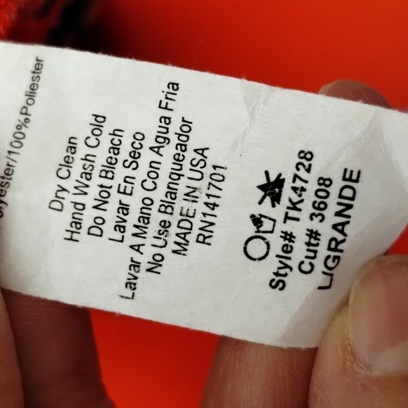 Line Up 143 Story Mini Floral Dress Red Blue Size Large - Picture 7 of 9